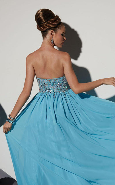 Studio 17 - 12452 Sparkling Strapless Sweetheart Chiffon Long Gown Special Occasion Dress