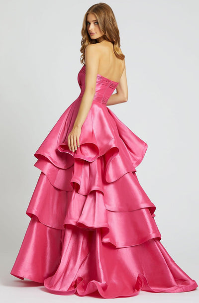 Mac Duggal Ballgowns - 48884H Strapless Ruched Bodice Tiered Ballgown In Pink