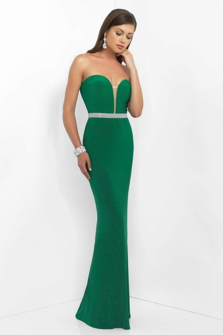 Blush by Alexia Designs - 11010 Strapless Sweetheart Gown Special Occasion Dress 0 / Emerald