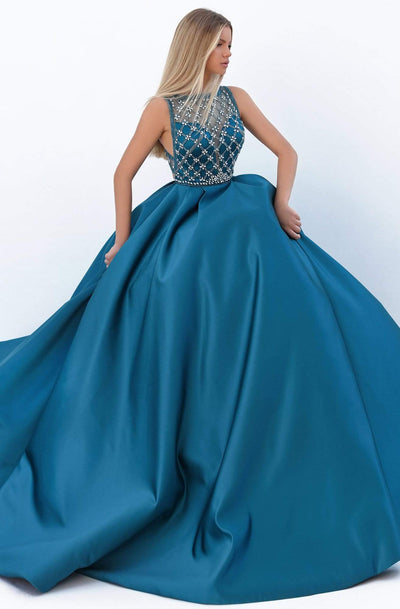 Tarik Ediz - 50726 Jeweled Lattice Illusion Bodice Ballgown Evening Dresses