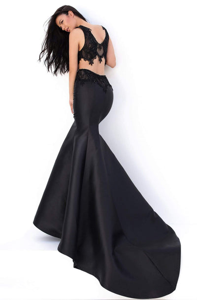 Tarik Ediz - 50745 Two Piece Embellished Mermaid Dress Evening Dresses