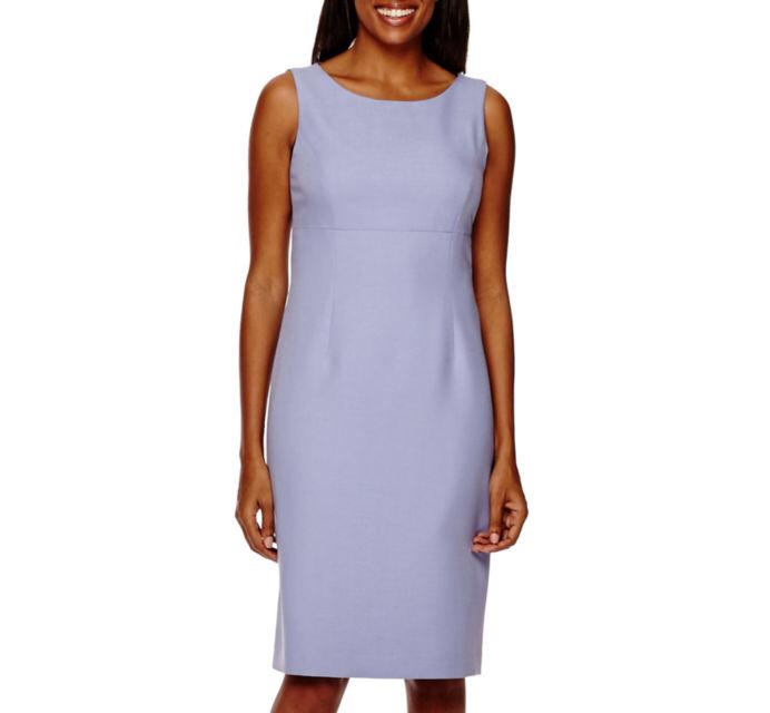Evan Picone 10642674 - Short Sheath Dress - Sleeveless, Seam Lined, Concealed Back Zipper Closure, Crepe (97% Polyester 3% Spandex) Lining (100% Polyester) ADASA Evan Picone 10642674 - Short Sheath Dress - Sleeveless, Seam Lined, Concealed Back Zipper Closure, Crepe (97% Polyester 3% Spandex) Lining (100% Polyester) ADASA