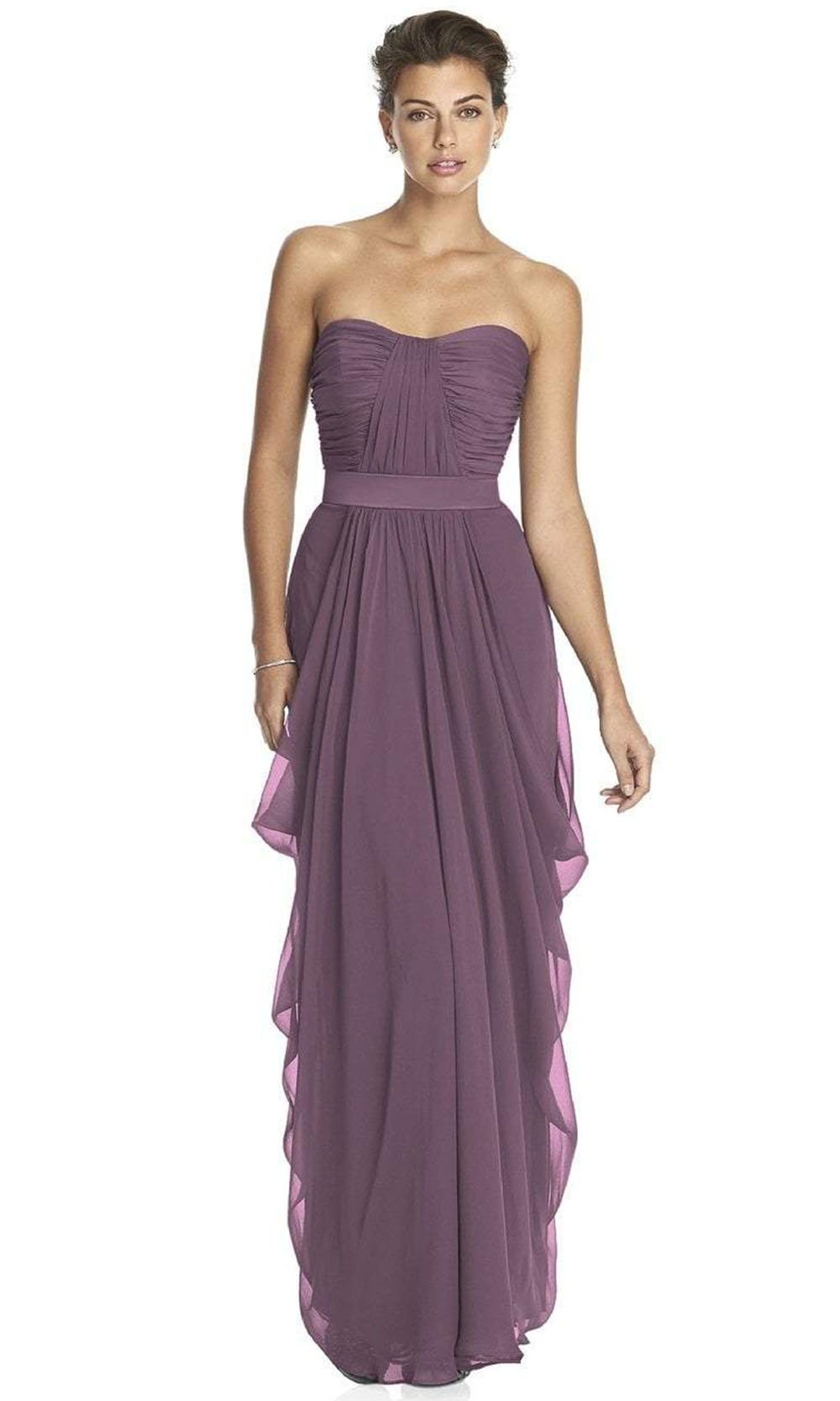 Lela Rose - LR163 Bateau Trumpet Dress In Purple