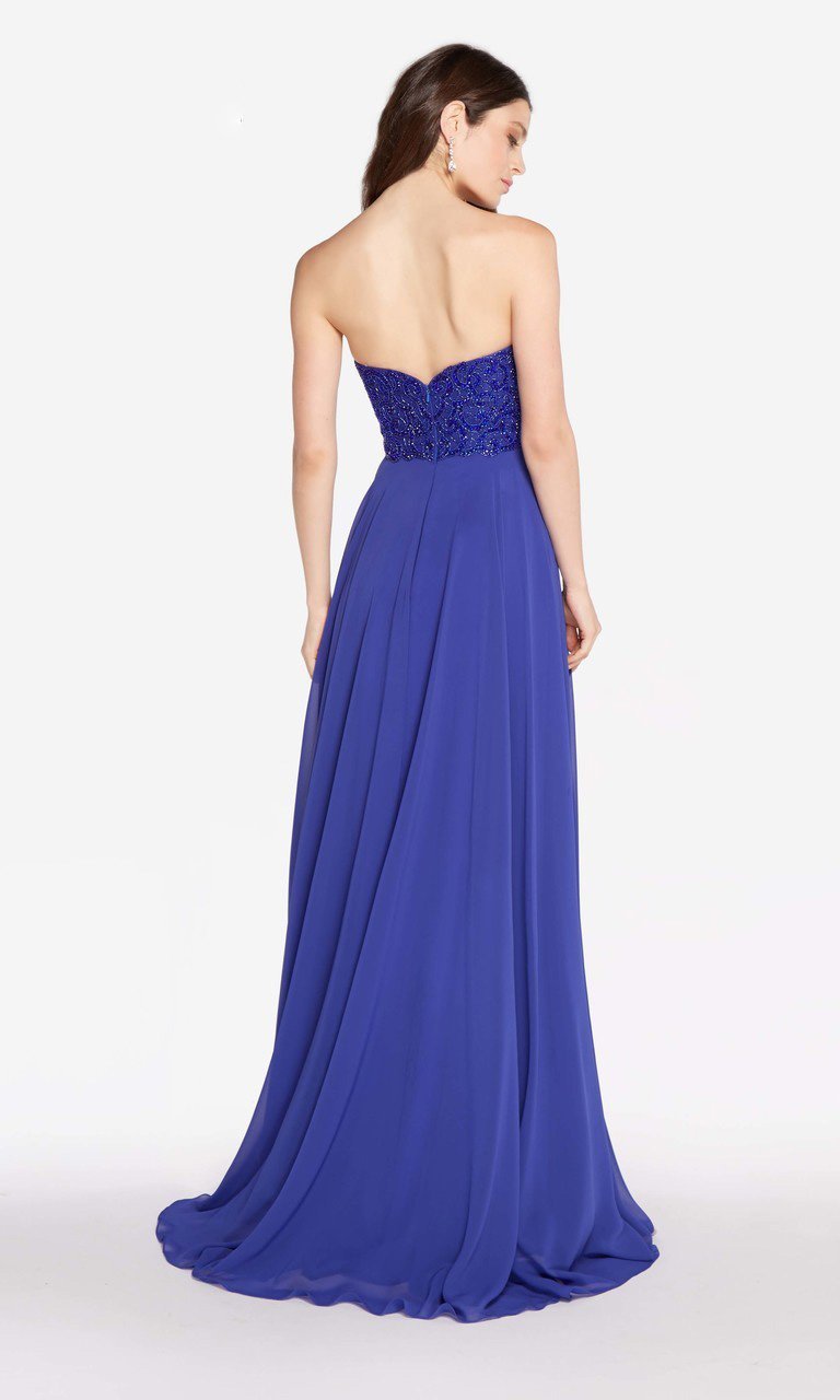 Alyce Paris - 60049 Adorned Sweetheart Chiffon A-Line Gown In Blue