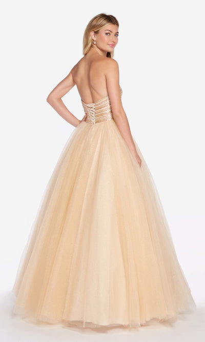 Alyce Paris - 60145 Strapless Sweetheart Beaded Tulle Ballgown In Nude