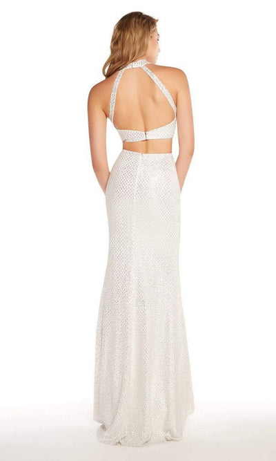 Alyce Paris - 60161 High Neck Two-Piece Sheath Gown in White