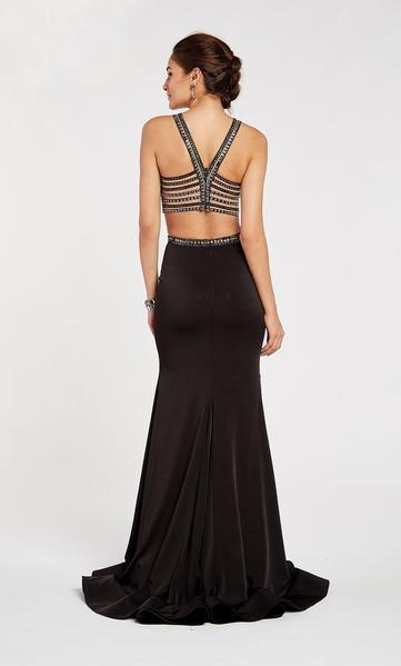 Alyce Paris - 60306 Two Piece Beaded Jewel Evening Gown In Black