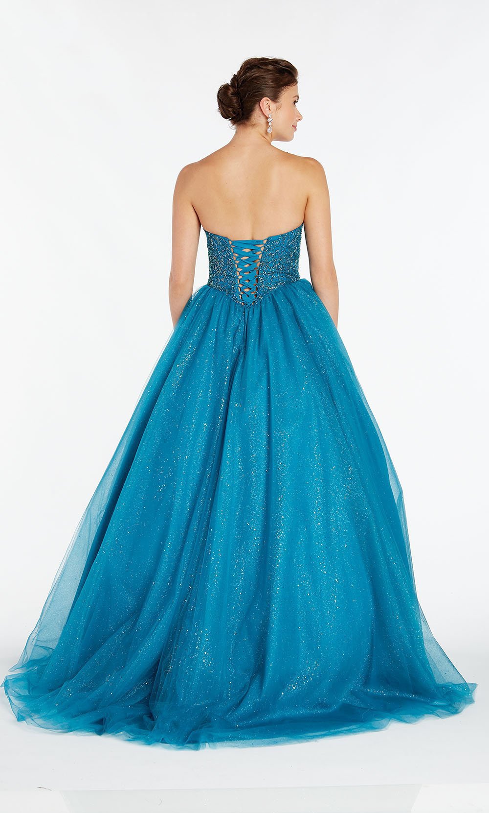 Alyce Paris - 60381 Beaded Strapless Sweetheart Ballgown In Blue