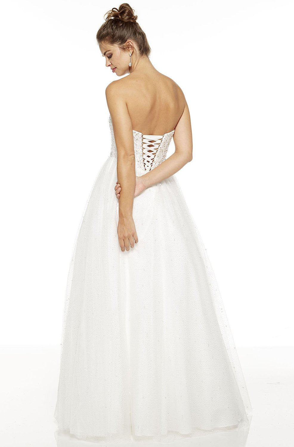 Alyce Paris - 60618 Strapless Sweetheart Bridal Dress in White