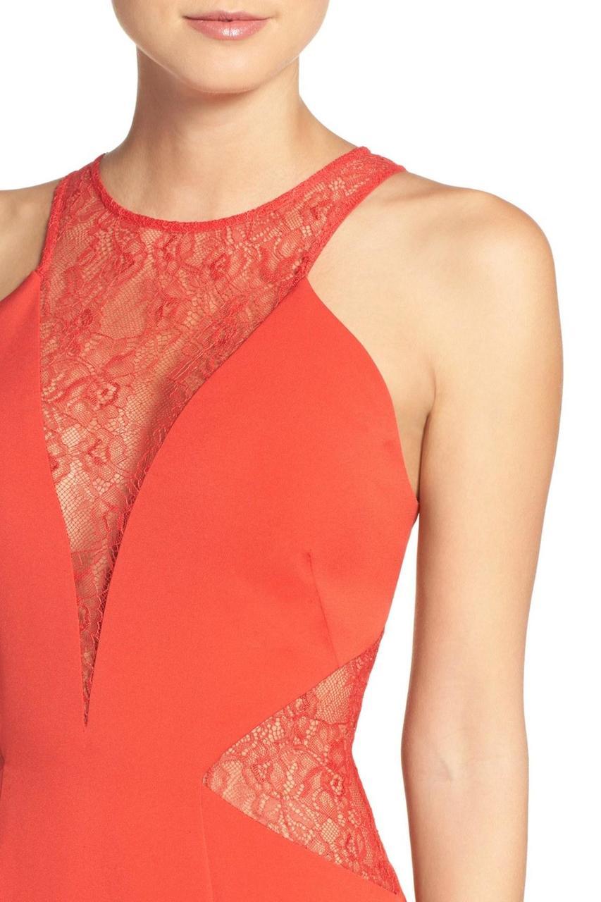 aidan mattox red lace dress Lace Pattern Long Dress