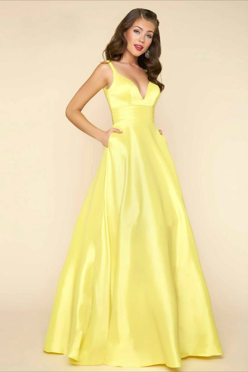 Mac Duggal - Ball Gowns Style 65514H in Yellow