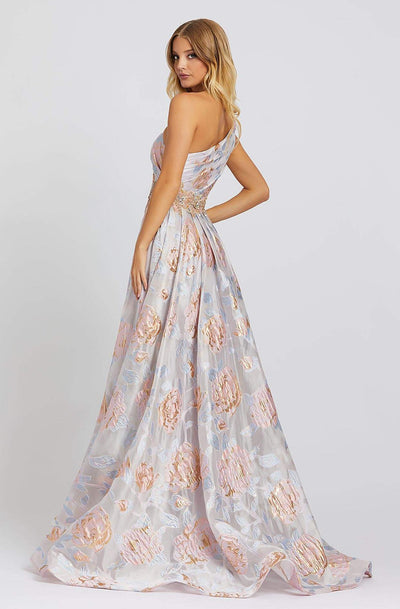 Mac Duggal Prom - 67124MSC One Shoulder Draped Blossom Print Gown