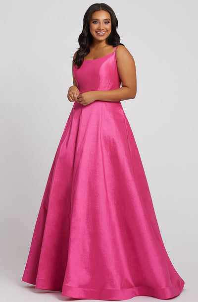 Mac Duggal Fabulouss - 67219F Scoop Neck A-line Gown With Train In Pink