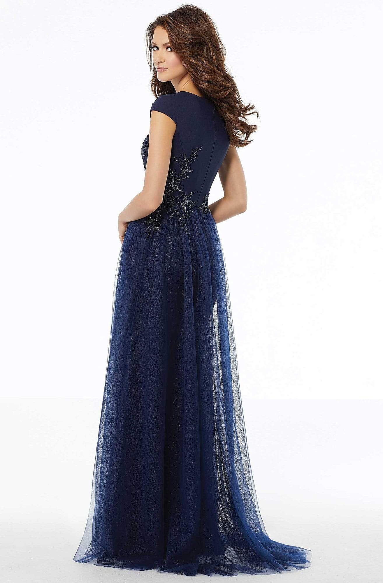 MGNY By Mori Lee - 72102 Jewel Sheath Dress with Overskirt Mother of the Bride Dresses