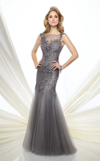 Montage by Mon Cheri - 216964 Dress in Gray