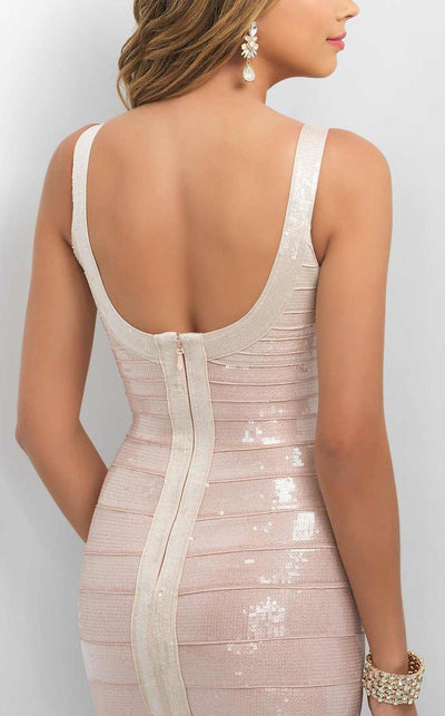 Blush - Sleeveless Scoop Bandage Fitted Cocktail Dress C373 Special Occasion Dress
