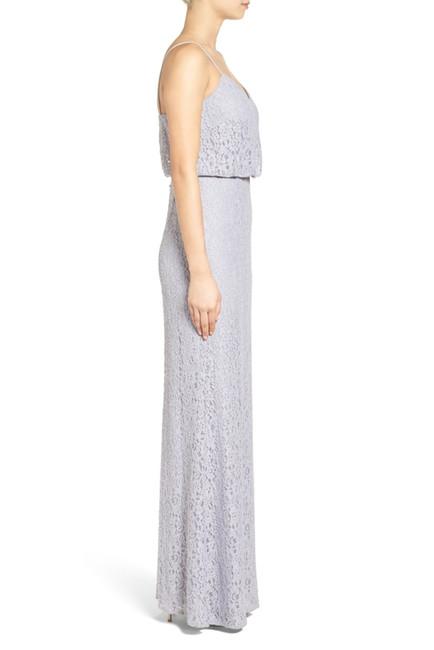 Adrianna Papell - AP1E201290 Sleeveless Lace Blouson Evening Gown in Gray
