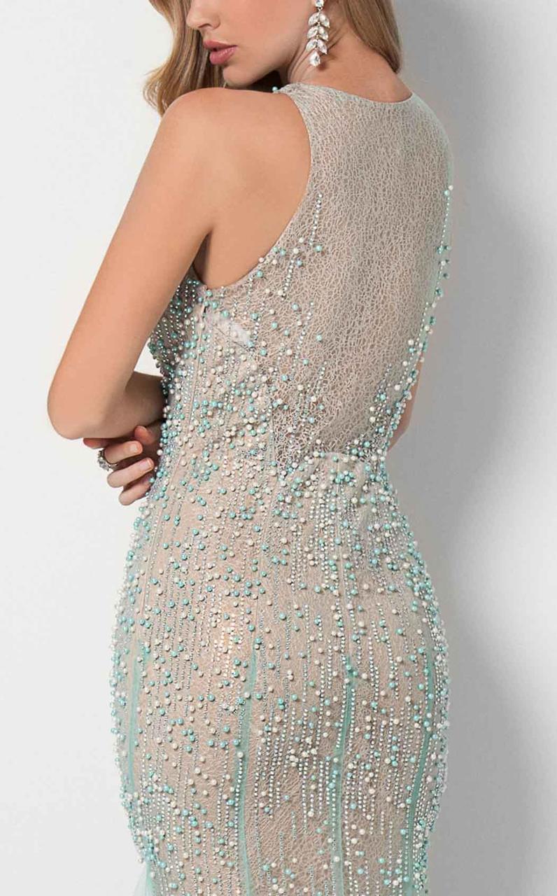 Terani Couture - Bead Ornate Illusion Mermaid Dress 1711P2391SC