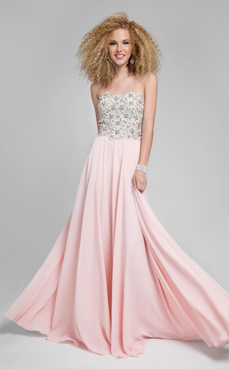 Terani Couture - Stunning Beaded Sweetheart Polyester A-line Dress 1712P2452 In Pink