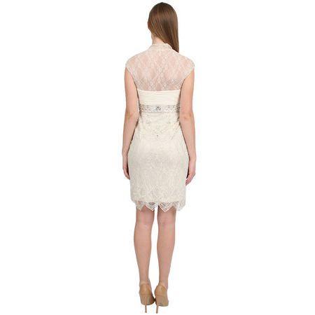 Sue Wong - N4101SC Beaded Lace V Neck Cocktail Dress
