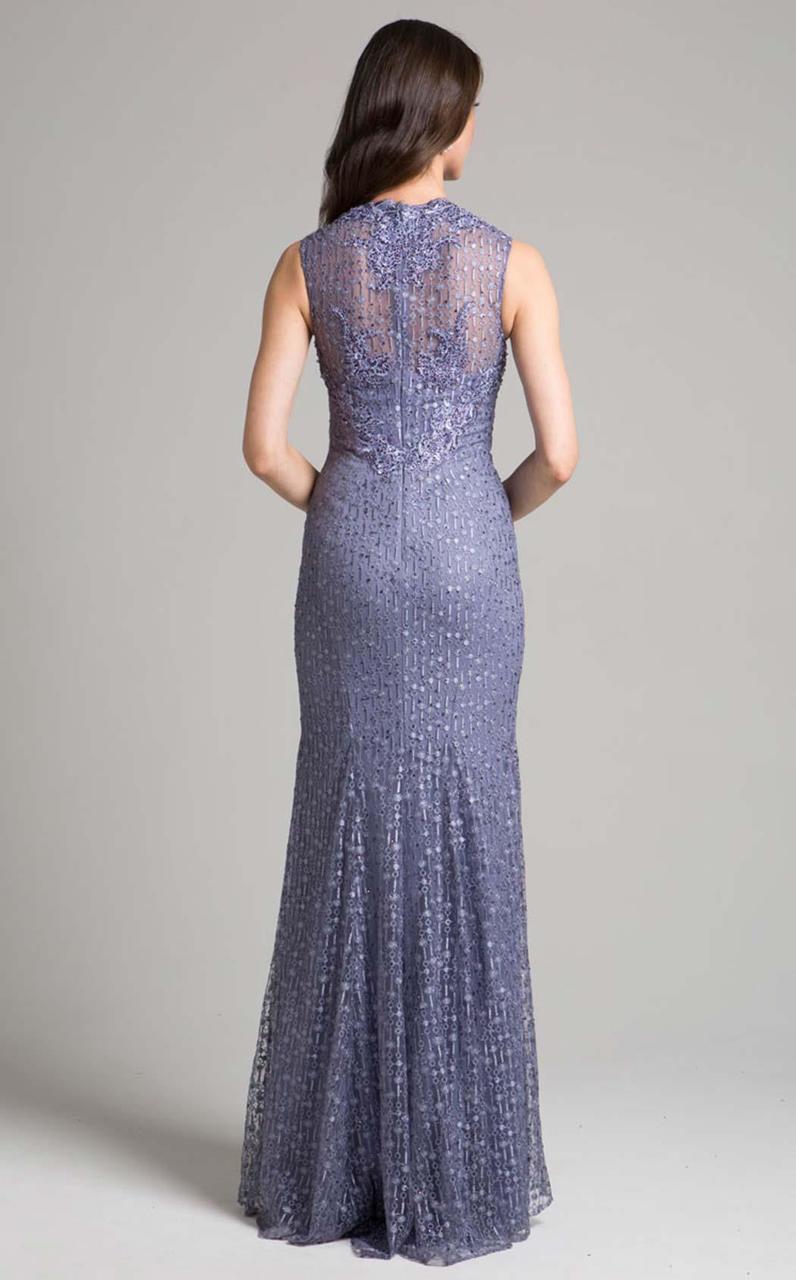 Lara Dresses - 33288 Embellished Sweetheart Sheath Dress In Purple