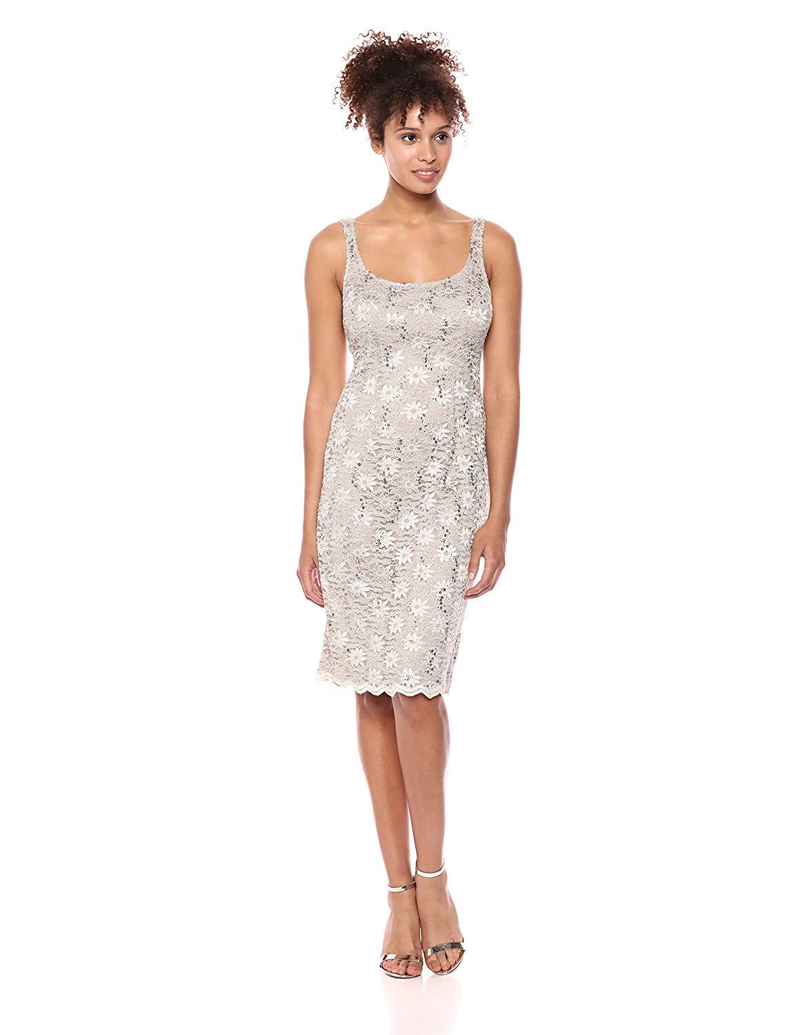 Alex Evenings - Lace Sequin-Ornate Dress with Bolero 1122090SC Alex Evenings - Lace Sequin-Ornate Dress with Bolero 1122090SC