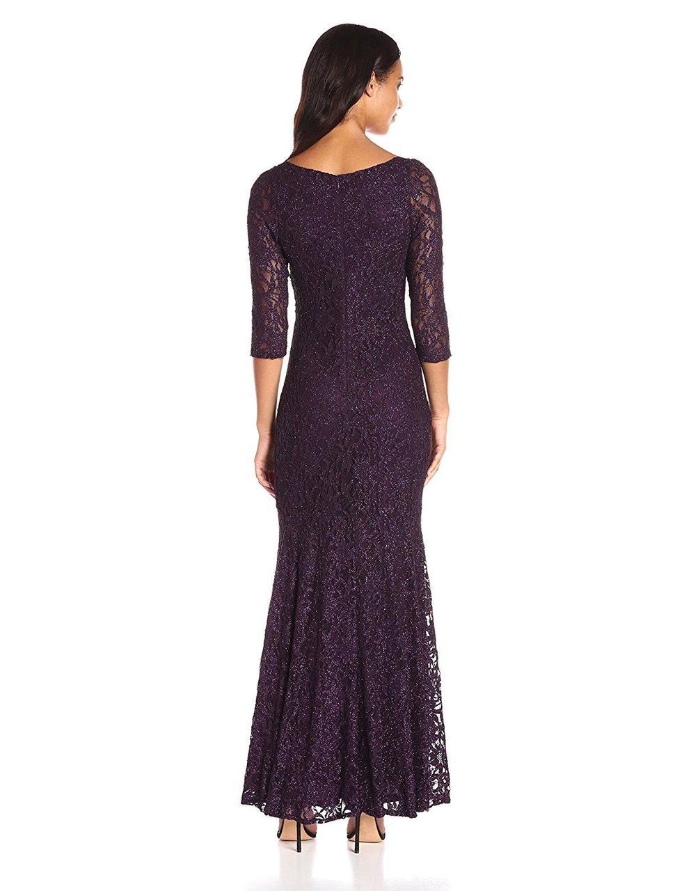 Decode 1.8 - Scalloped Lace Dress 183130 in Purple