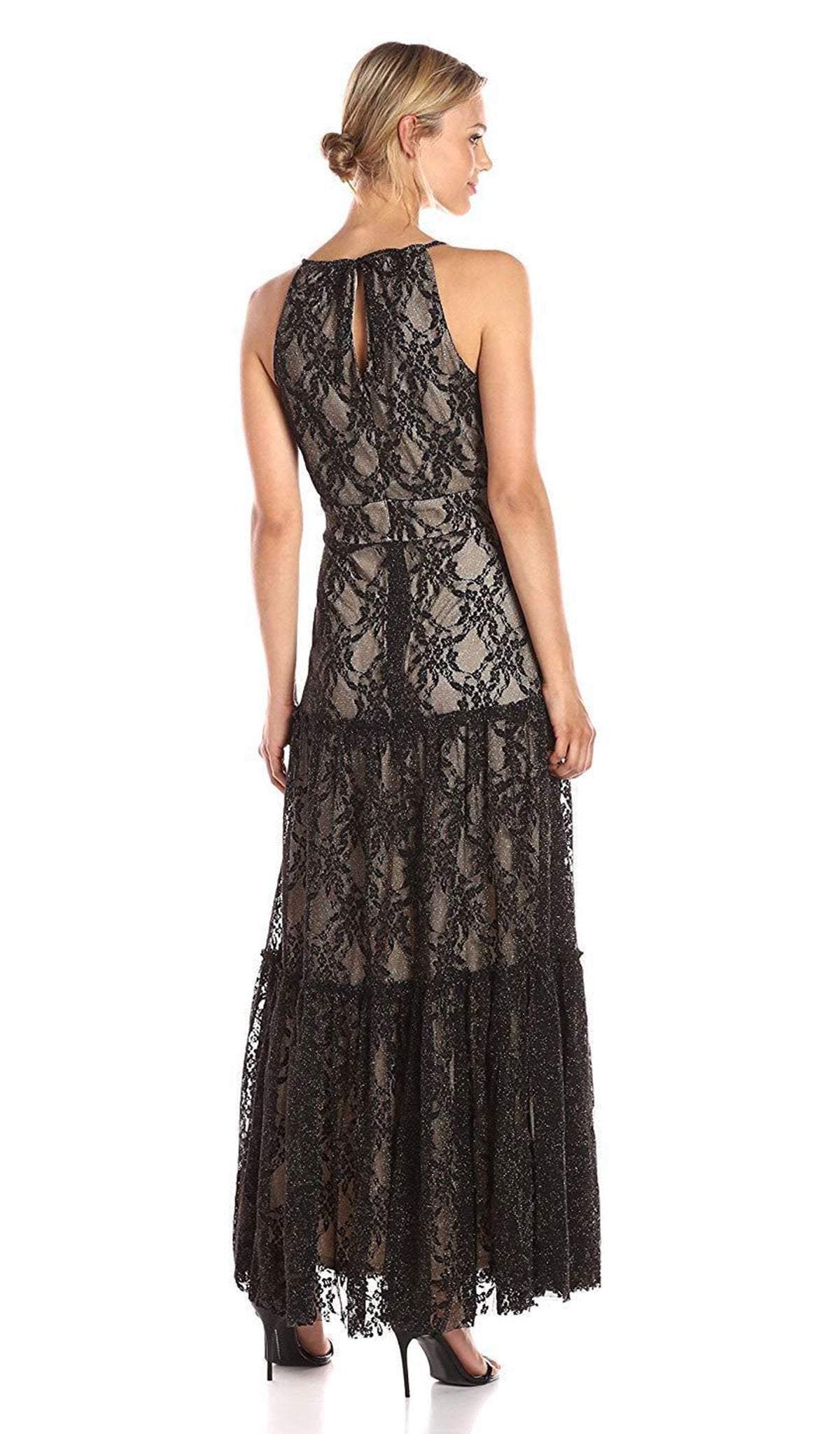 Taylor - Embroidered Long A-Line Evening Dress 9003MSC