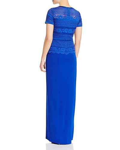 Aidan Mattox - Lace Long Dress 54471000 in Blue