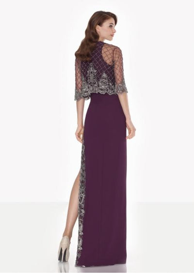 Tarik Ediz - Lace Jewel Neck Dress with Jacket 92663 Special Occasion Dress