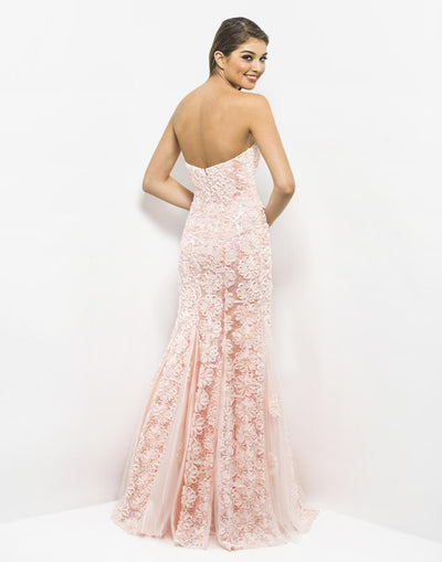 Blush by Alexia Designs - 9582 Embroidered Floral Strapless Mermaid Gown Special Occasion Dress
