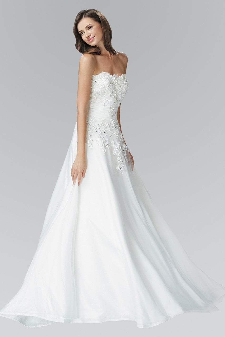 Elizabeth K Bridal GL2077- Embellished A-Line Bridal Dress