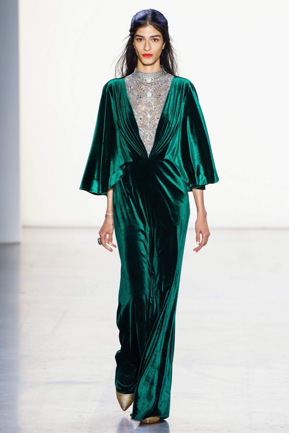 Tadashi Shoji - Panit Velvet Evening Gown Mother of the Bride Dresses