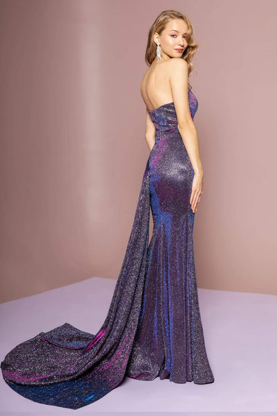 Elizabeth K - GL2703 Glitter Crepe Deep Sweetheart Trumpet Dress Special Occasion Dress