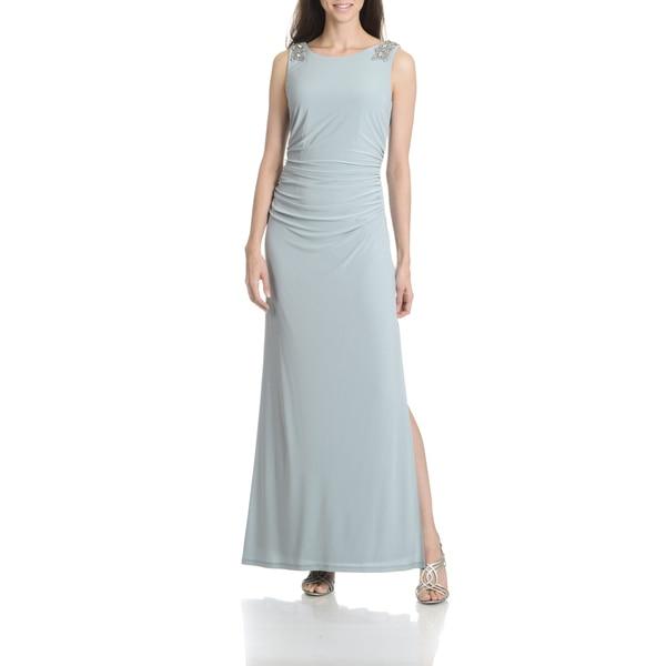 Cachet - Cowl Back Jersey Dress 57023 in Gray