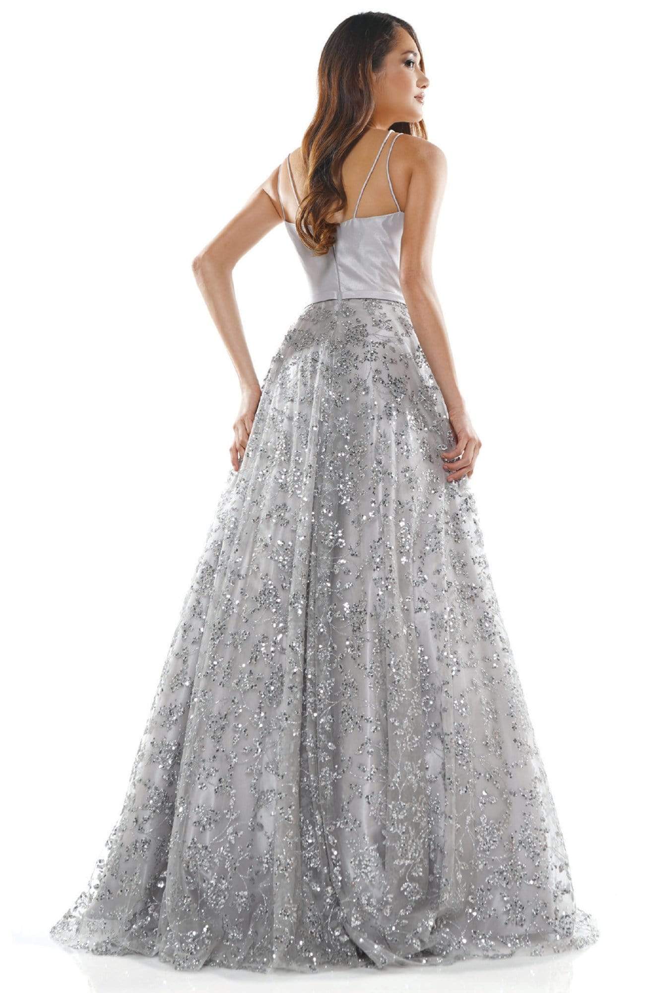 Glow Dress - G870 Embellished Skirt A-line Long Dress Prom Dresses