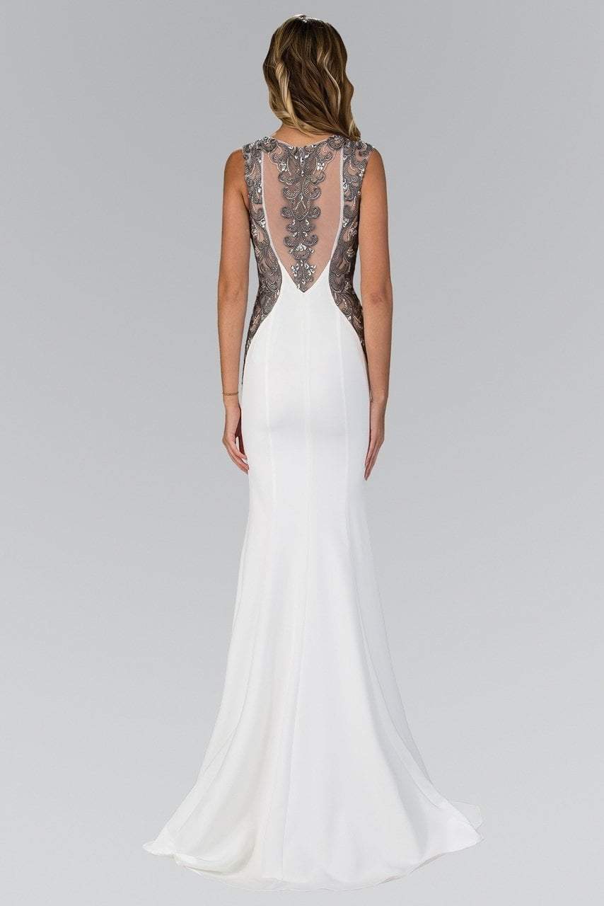 Elizabeth K - GL1347 Beaded Lace Applique Sweetheart Jersey Gown Special Occasion Dress