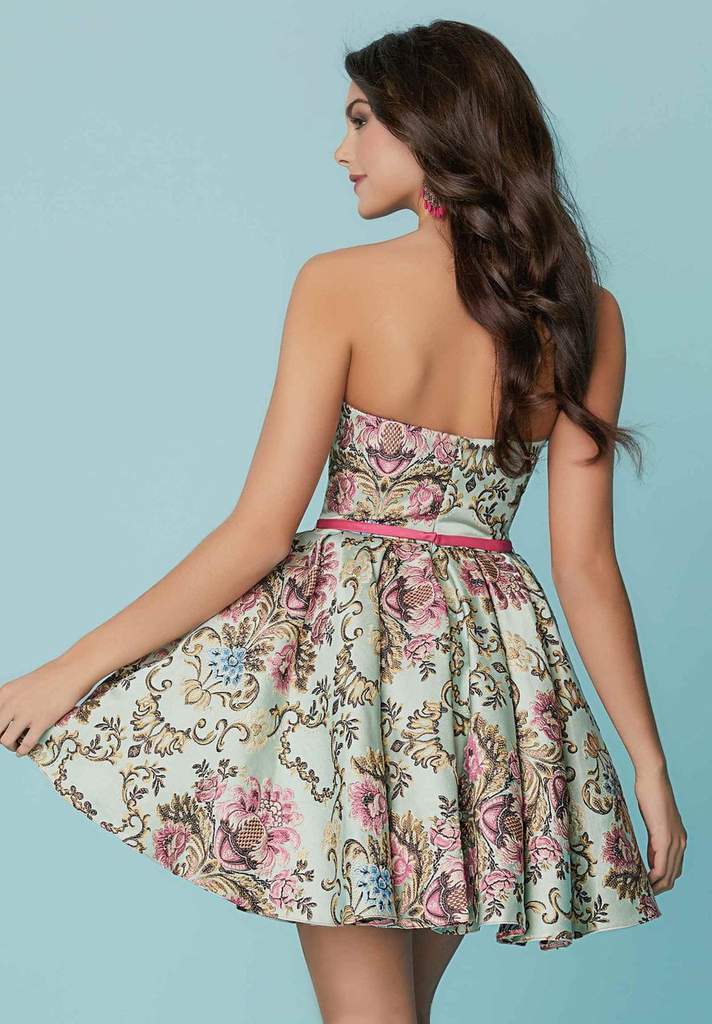 Tiffany Homecoming - 27168 Sweetheart Printed Cocktail Dress