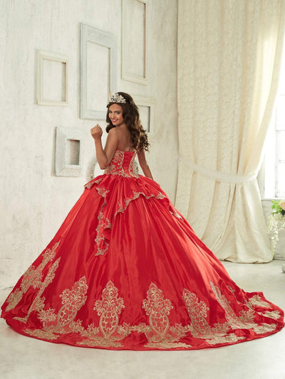 Quinceanera Collection - 26842 Metallic Embroided Sweetheart Ballgown Special Occasion Dress
