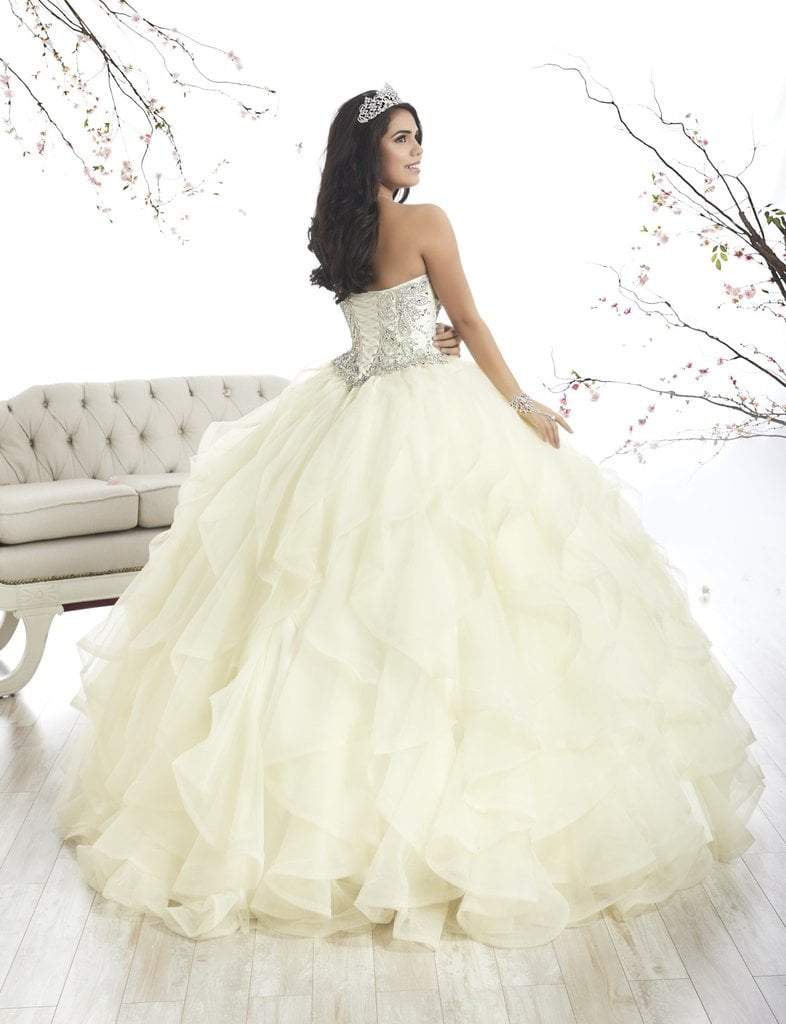 Quinceanera Collection - 26870 Crystal Sweetheart Corset Ballgown Special Occasion Dress