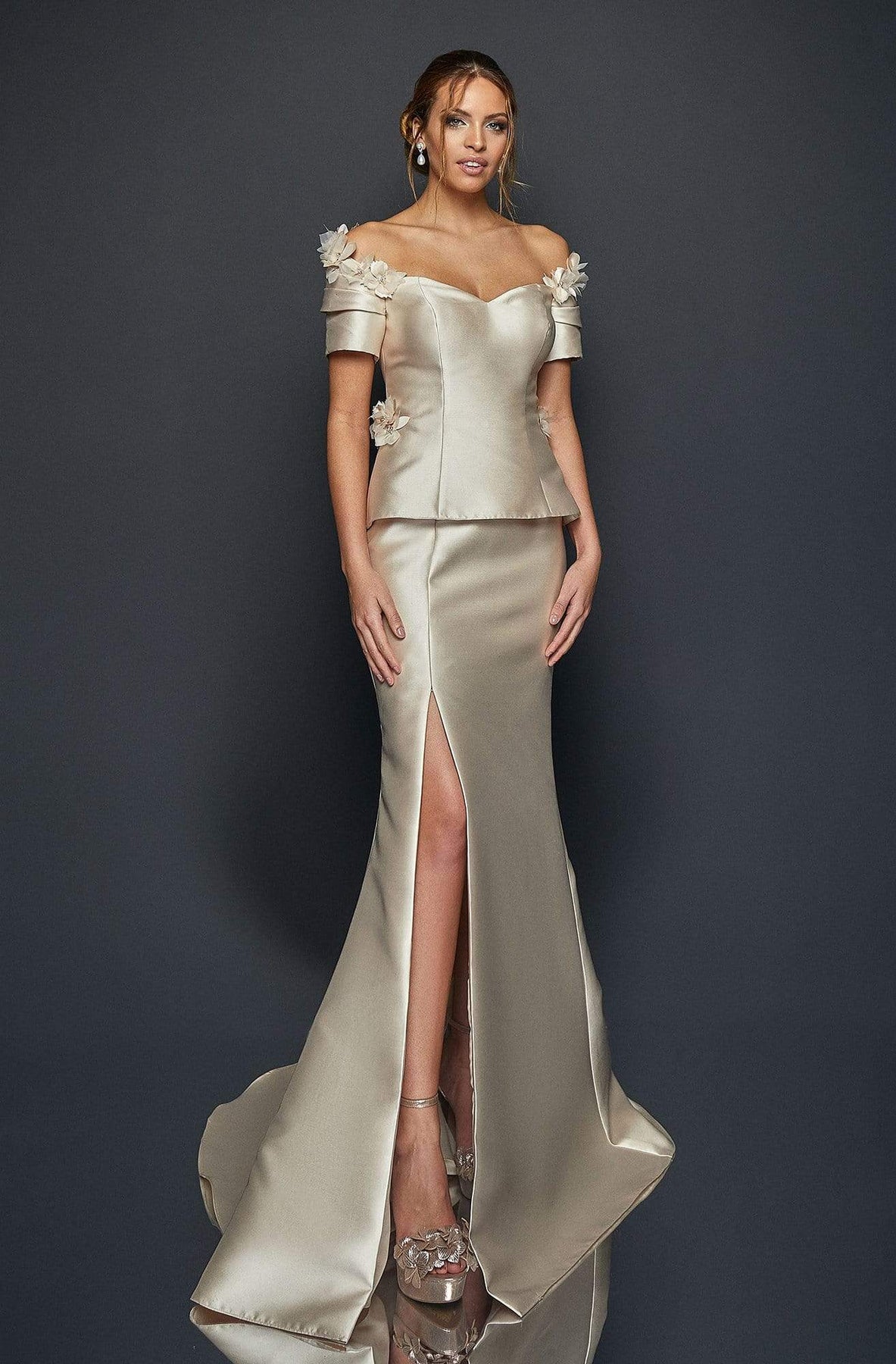 Terani Couture - 1921M0745 Ruffled Sweetheart Mermaid Dress Mother of the Bride Dresses