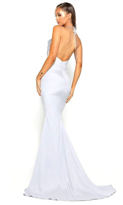 Portia and Scarlett - PS1911 Halter Cowl Neckline Mermaid Gown Prom Dresses