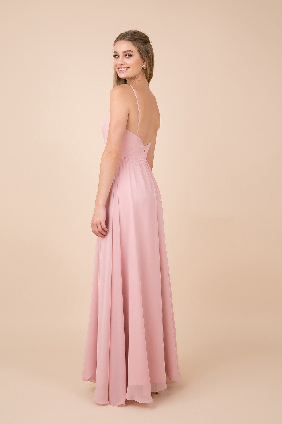Nox Anabel - R275SC Plunging Surplice V-neck A-line Gown