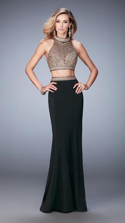 La Femme - Prom Dress 22518 in Black