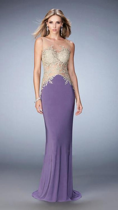 La Femme - 21558 Prom Dress in Purple
