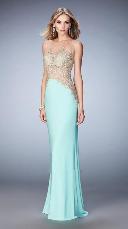 La Femme - 21558 Prom Dress in Blue
