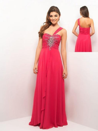 Blush by Alexia Designs - One Shoulder Strap Evening Gown X057 Special Occasion Dress