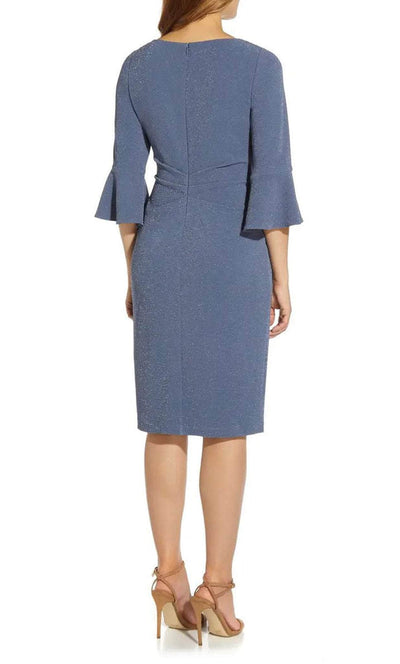 Adrianna Papell AP1D104701 - Bell Sleeve Asymmetric Short Dress Holiday Dresses