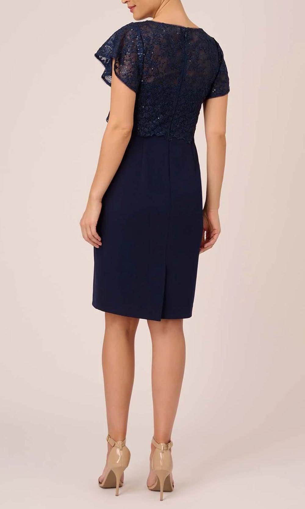 Adrianna Papell AP1D104957 - Knee Length Lace Blouson Dress Cocktail Dresses