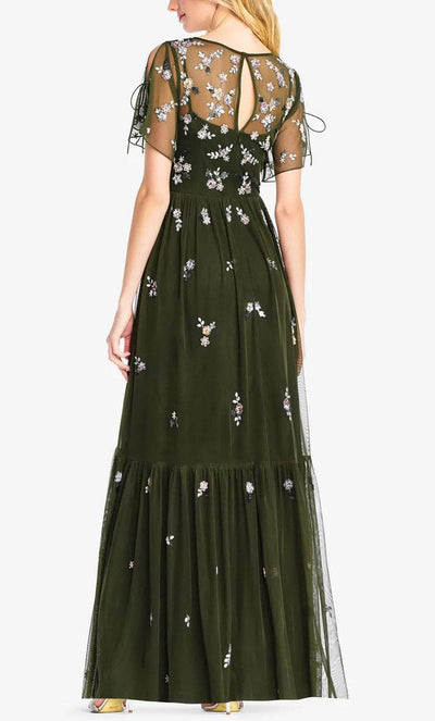 Adrianna Papell AP1E202943 - Floral Embroidered Full Length Dress Mother of the Bride Dresses